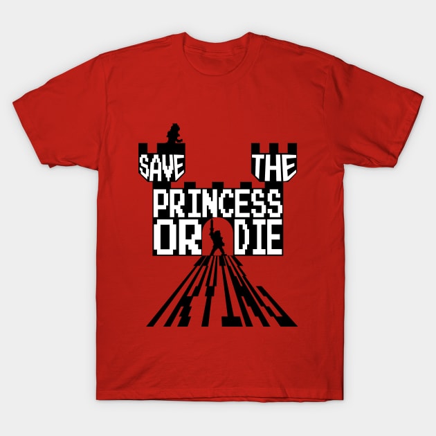 Save The Princess T-Shirt by retrogameraddict